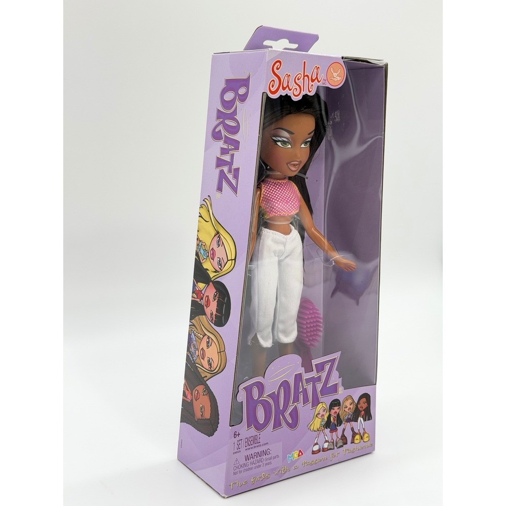 Bratz Sasha Doll Alwayz Fashion Doll Y2K Pink Polka Dot Top White Pants NIB 2023 - Picture 3 of 5